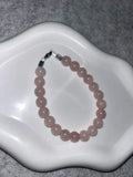 Bracelet Quartz Rose Fil Rigide