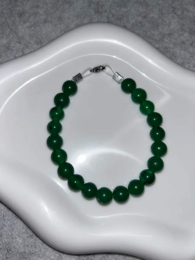 Bracelet Néphrite Fil Rigide