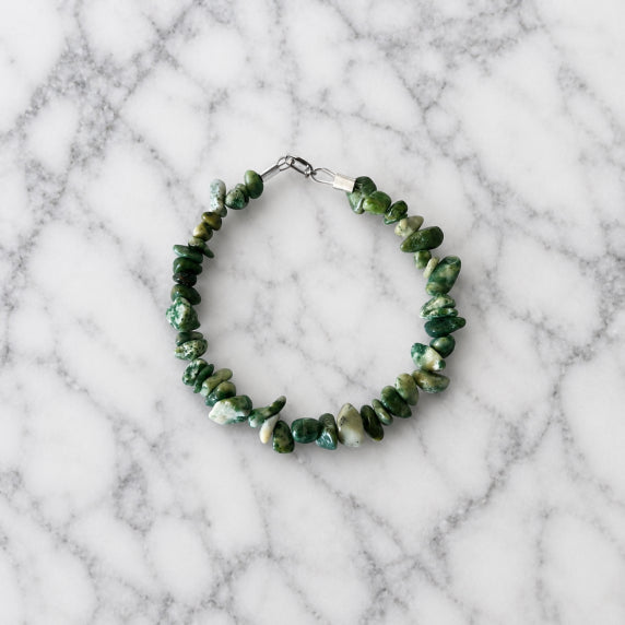 Bracelet Chips Agate Arbre Fil Rigide