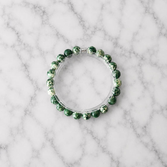 Bracelet Agate Arbre Fil Élastique