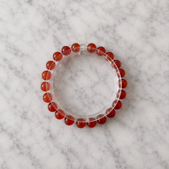 Bracelet Cornaline Fil Élastique
