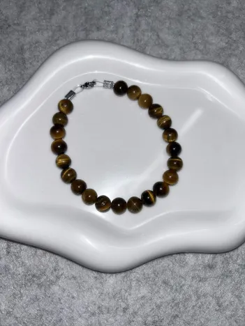 Bracelet Œil de Tigre Fil Rigide