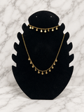 Parures Coquillages Dorée – collier et bracelet en acier inoxydable doré