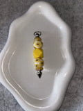 Porte-clés Perles Jaunes
