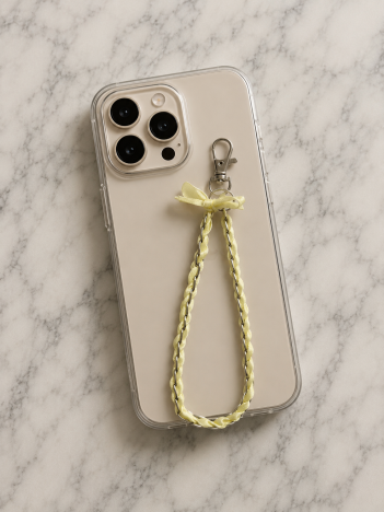 Dragonne Jaune Pâle - mise en situation sur iPhone