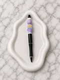 Stylo Personnalisé Marguerite Perle Lilas