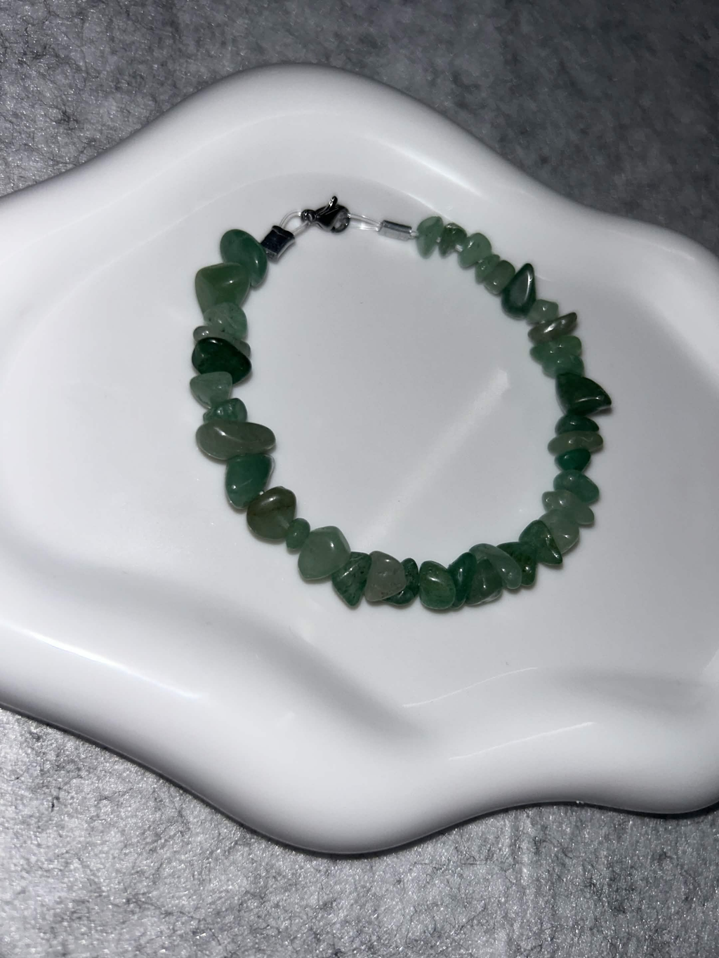 Bracelet Aventurine Verte Fil Rigide