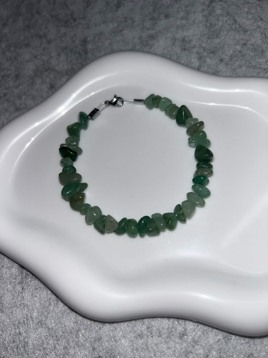 Bracelet Aventurine Verte Fil Rigide