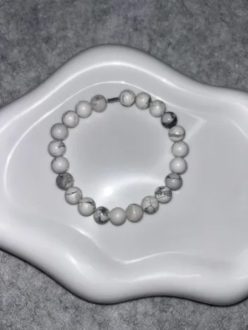 Bracelet Magnésite Fil Élastique