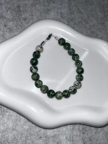 Bracelet Agate Arbre Fil Rigide