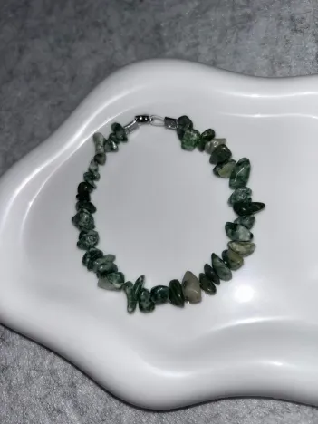 Bracelet Chips Agate Arbre Fil Rigide