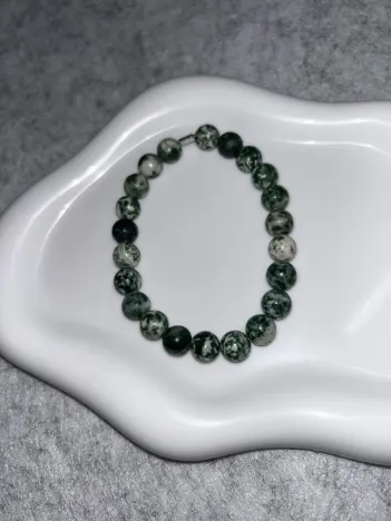 Bracelet Agate Arbre Fil Élastique
