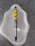 Stylo Personnalisé Perles Jaunes