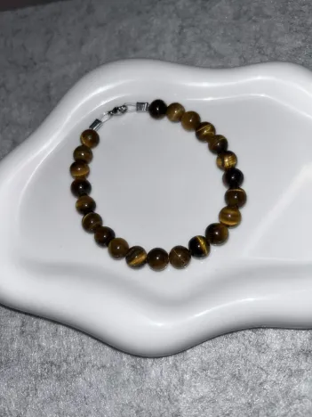 Bracelet Œil de Tigre Fil Rigide
