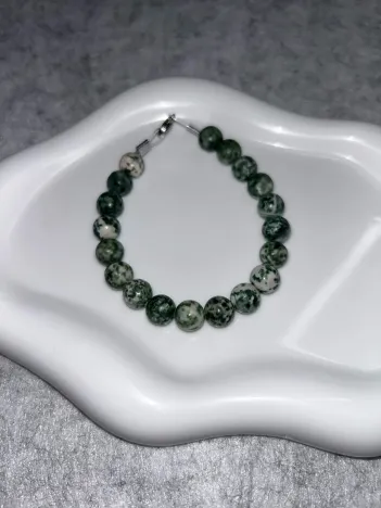 Bracelet Agate Arbre Fil Rigide