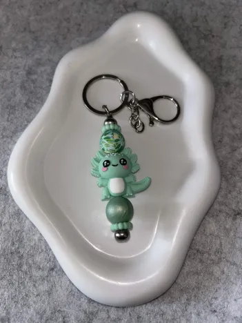 Porte-clés Axolotl Vert