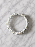 Bracelet Chips Magnésite Fil Élastique