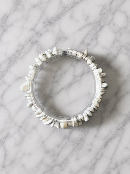 Bracelet Chips Magnésite Fil Élastique