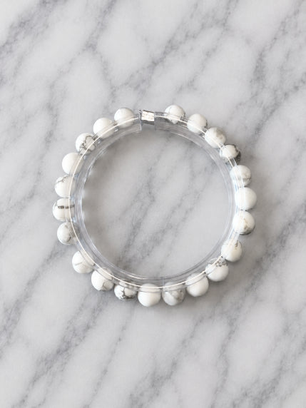 Bracelet Magnésite Fil Élastique