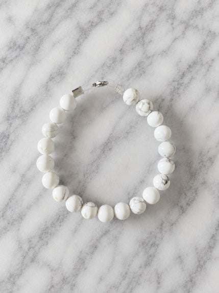 Bracelet Magnésite Fil Rigide