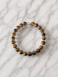 Bracelet Œil de Tigre Fil Élastique