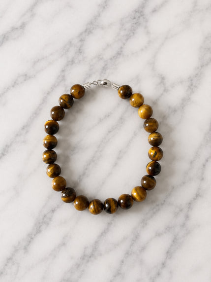 Bracelet Œil de Tigre Fil Rigide